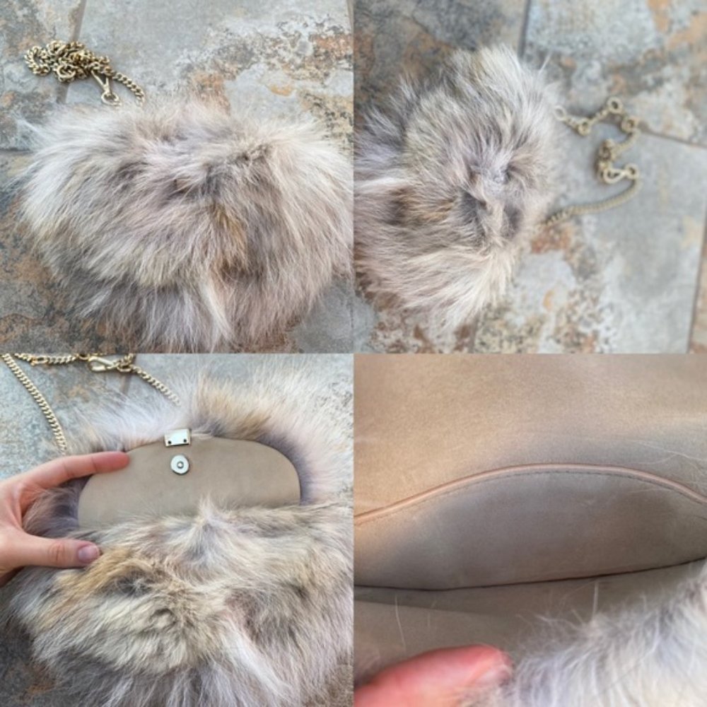 SOLD Chloé Georgia Fur Crossbody Flap Bag NWT - Picture 3 of 9